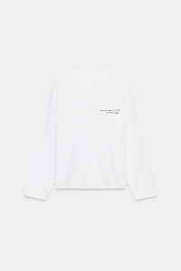 LONG SLEEVE TEXT T-SHIRT