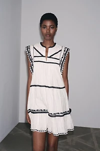 ROBE COURTE BRODÉE ZW COLLECTION