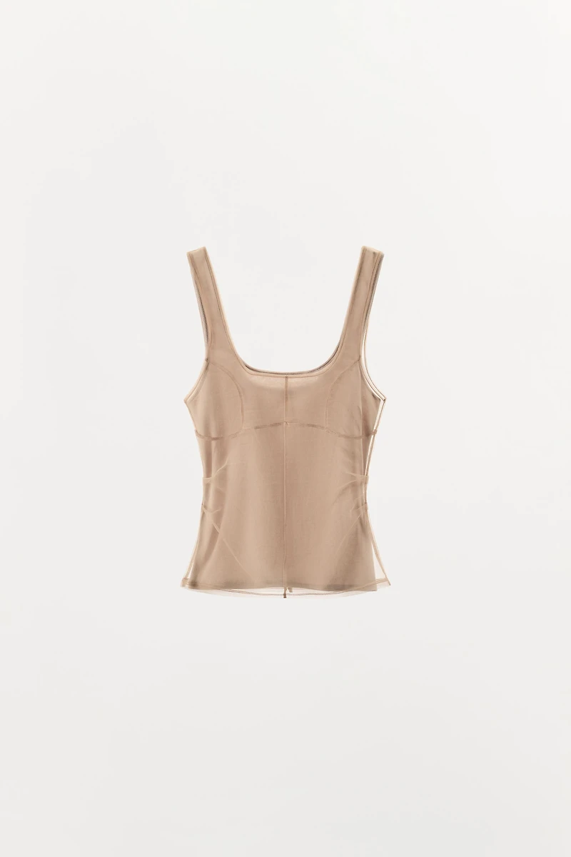 TULLE STITCHING TOP