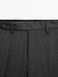Wool blend smart trousers