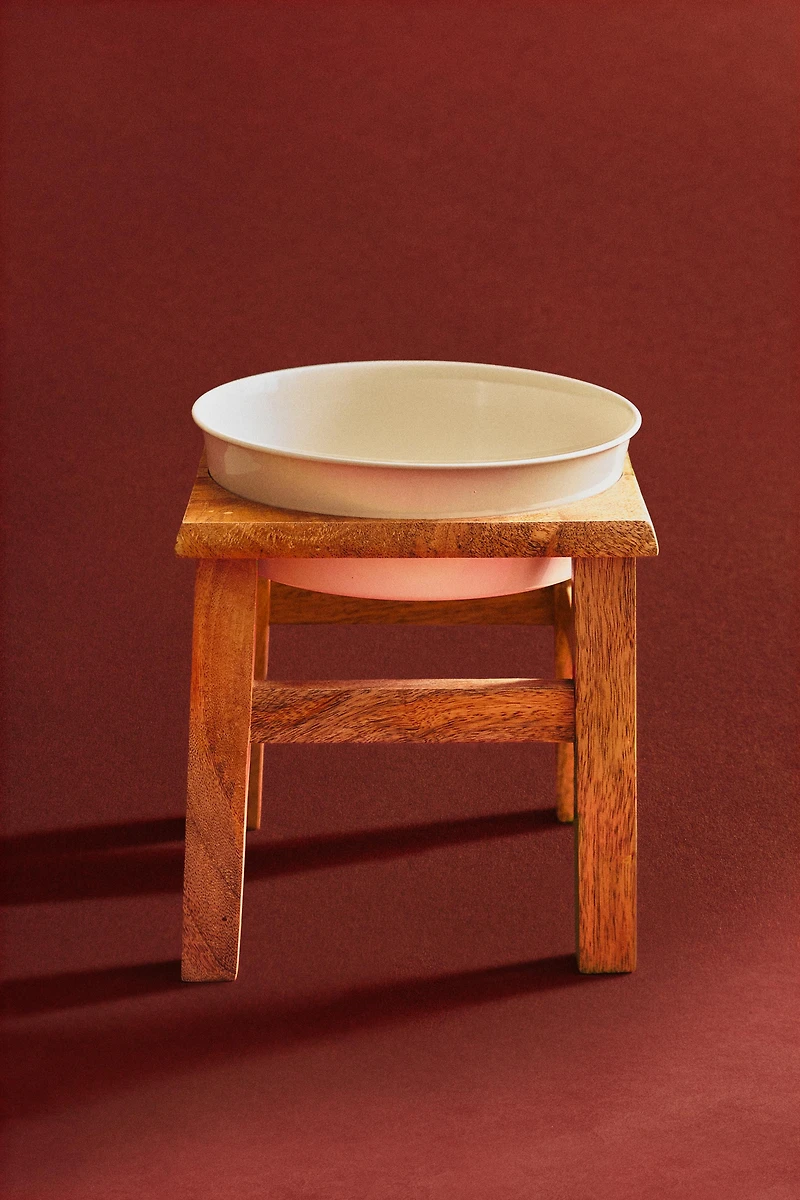 PET FOOD BOWL WITH STAND