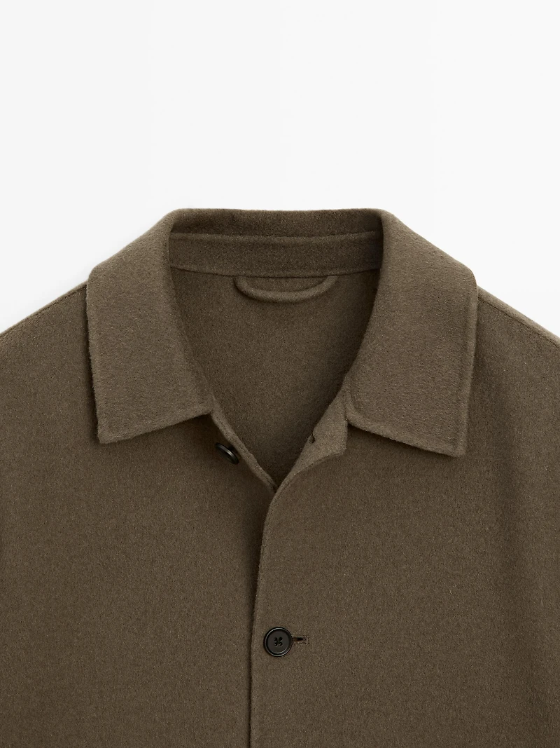 Blouson en laine mélangée