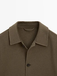 Blouson en laine mélangée