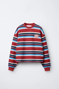 STRIPED PATCH T-SHIRT