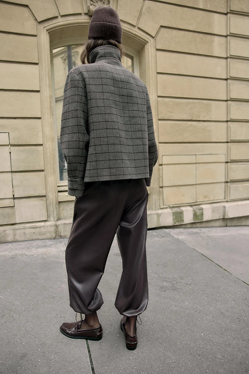 PANTALON BOUFFANT MATIÈRE SYNTHÉTIQUE