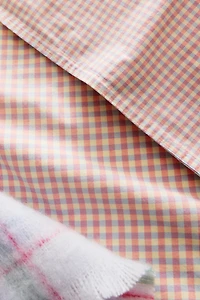 KIDS GINGHAM COTTON DUVET COVER