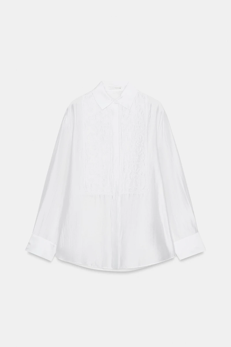 CHEMISE FLUIDE BRODERIES ZW COLLECTION