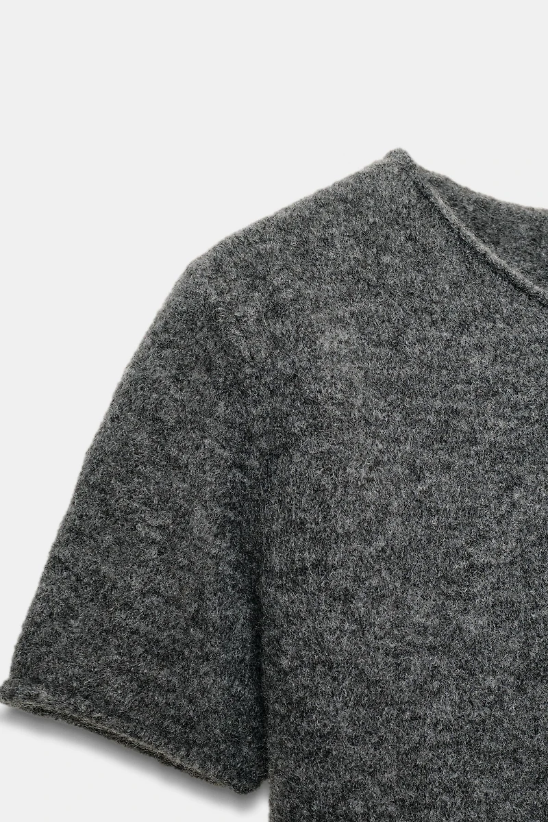 SOFT KNIT MINI DRESS WITH SEAM DETAIL