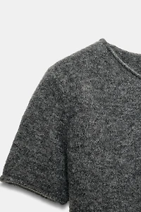 SOFT KNIT MINI DRESS WITH SEAM DETAIL
