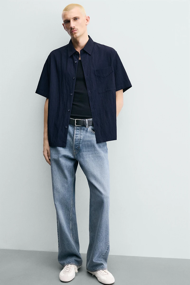 RELAXED FIT FLOWY SHIRT