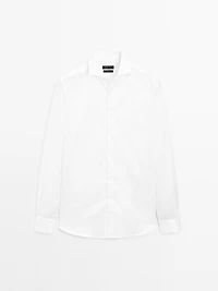 Chemise slim serge 100 % coton