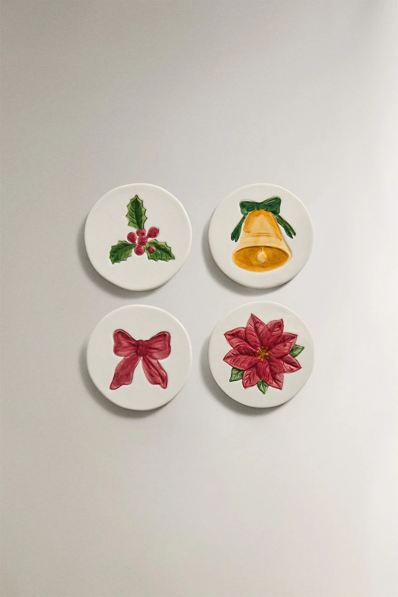 SET OF CHRISTMAS COASTERS (SET OF 4)