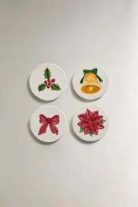 SET OF CHRISTMAS COASTERS (SET OF 4)