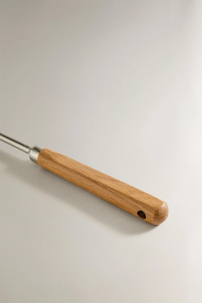 OAK WOOD STEEL LADLE