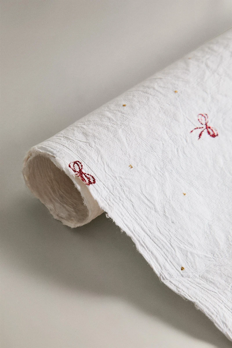 CHRISTMAS WRAPPING PAPER WITH BOWS