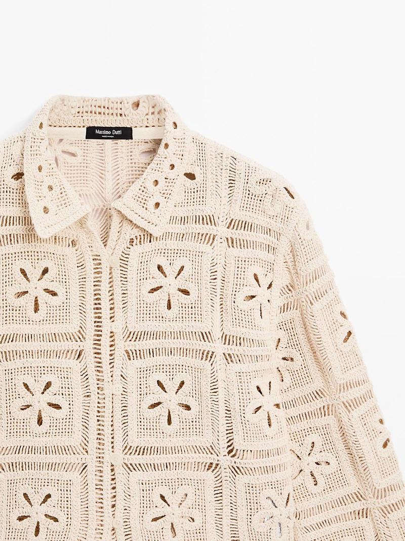 Veste crochet fantaisie