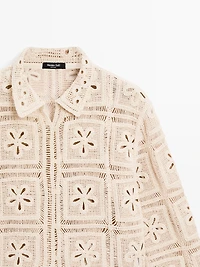 Veste crochet fantaisie