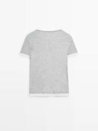 T-shirt manches courtes double finition