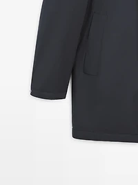 Water-repellent puffer parka