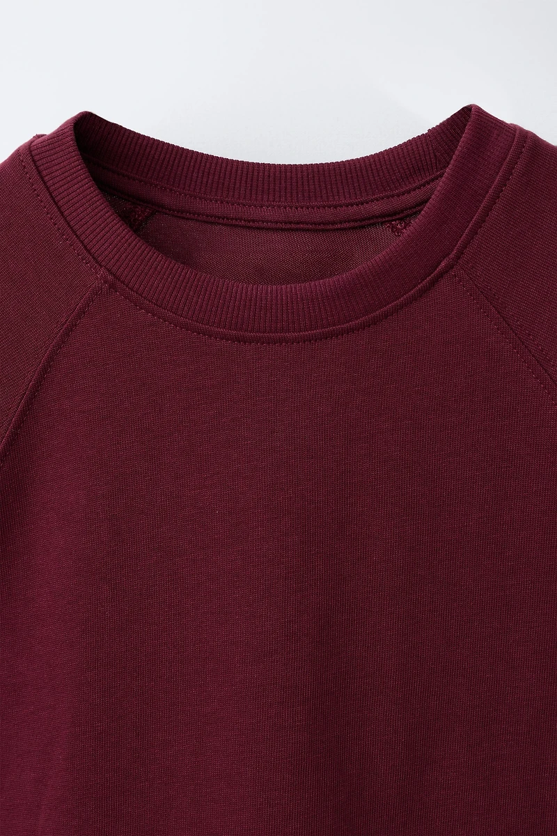 PLAIN RAGLAN SLEEVE T-SHIRT