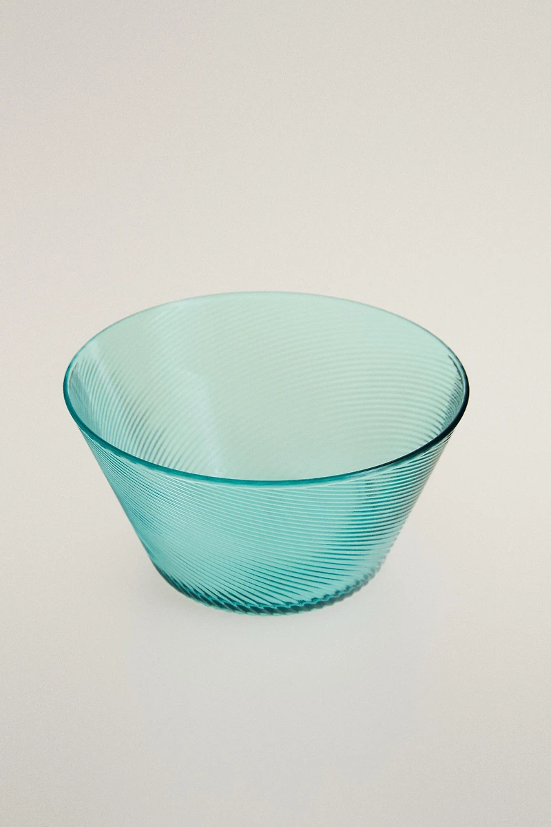 ACRYLIC BOWL WITH LINES