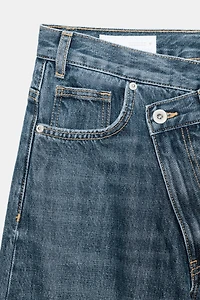 JEANS TRF WIDE LEG TAILLE HAUTE CROISÉE