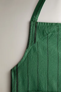 DYED THREAD APRON