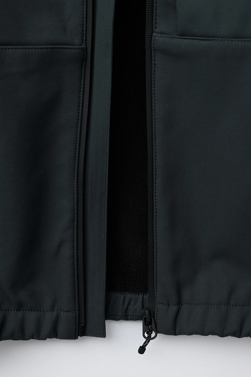 HOODED TECHNICAL JACKET