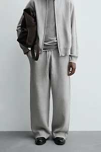 KNIT WIDE FIT PANTS