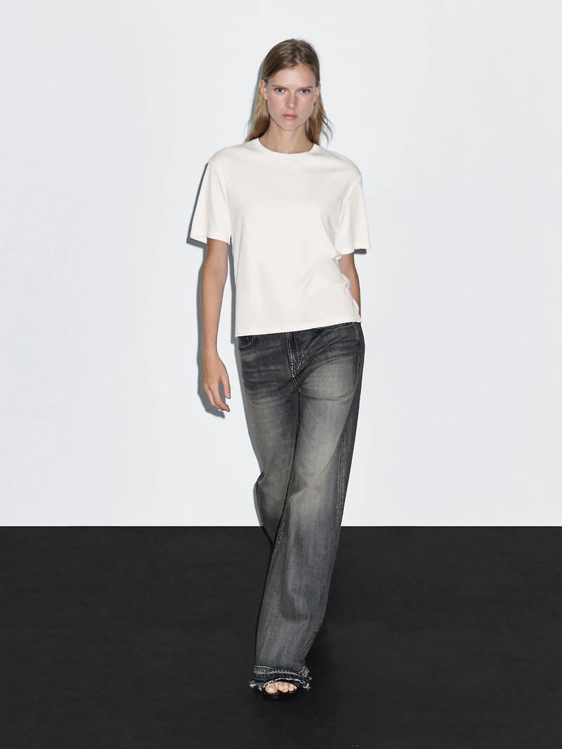 T-shirt manches courtes couture dos