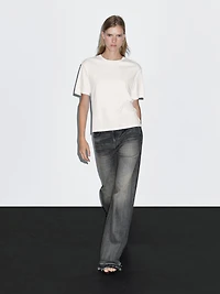 T-shirt manches courtes couture dos