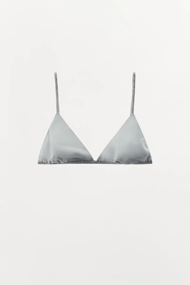 SILK TRIANGLE BRALETTE