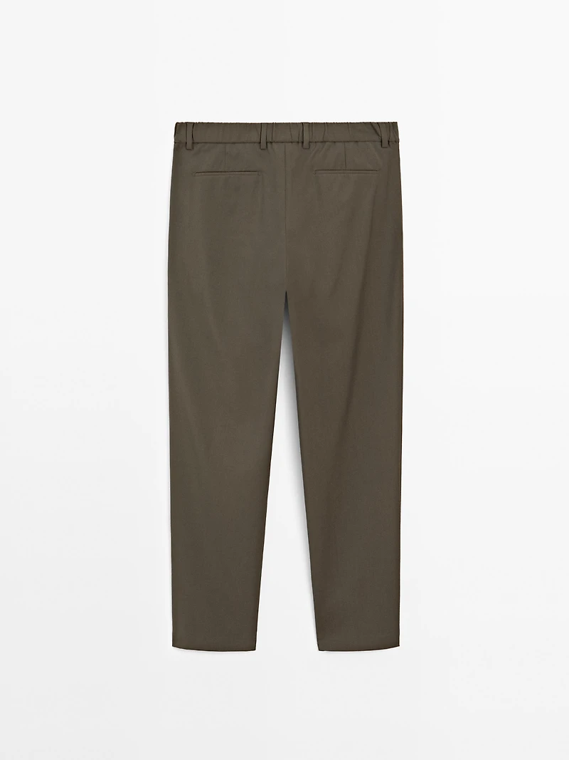 Total look wool blend trousers