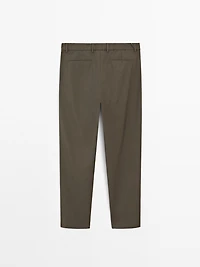 Total look wool blend trousers