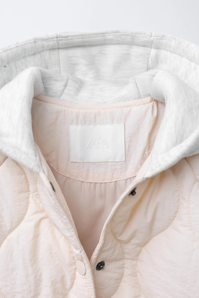 VESTE REMBOURRÉE À CAPUCHE OURS BRODÉ