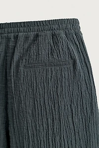 BERMUDA COUPE DÉCONTRACTÉE EFFET RELIEF