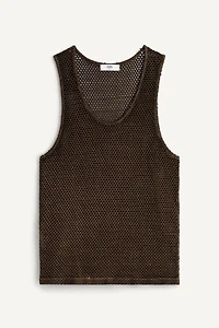 CROCHET KNIT TANK TOP