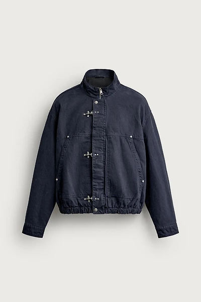 RELAXED-FIT METAL FROG FASTENING JACKET