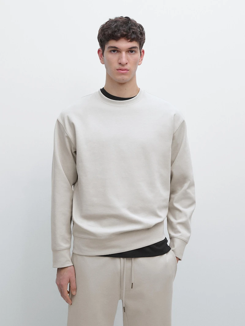 Cotton blend sweatshirt