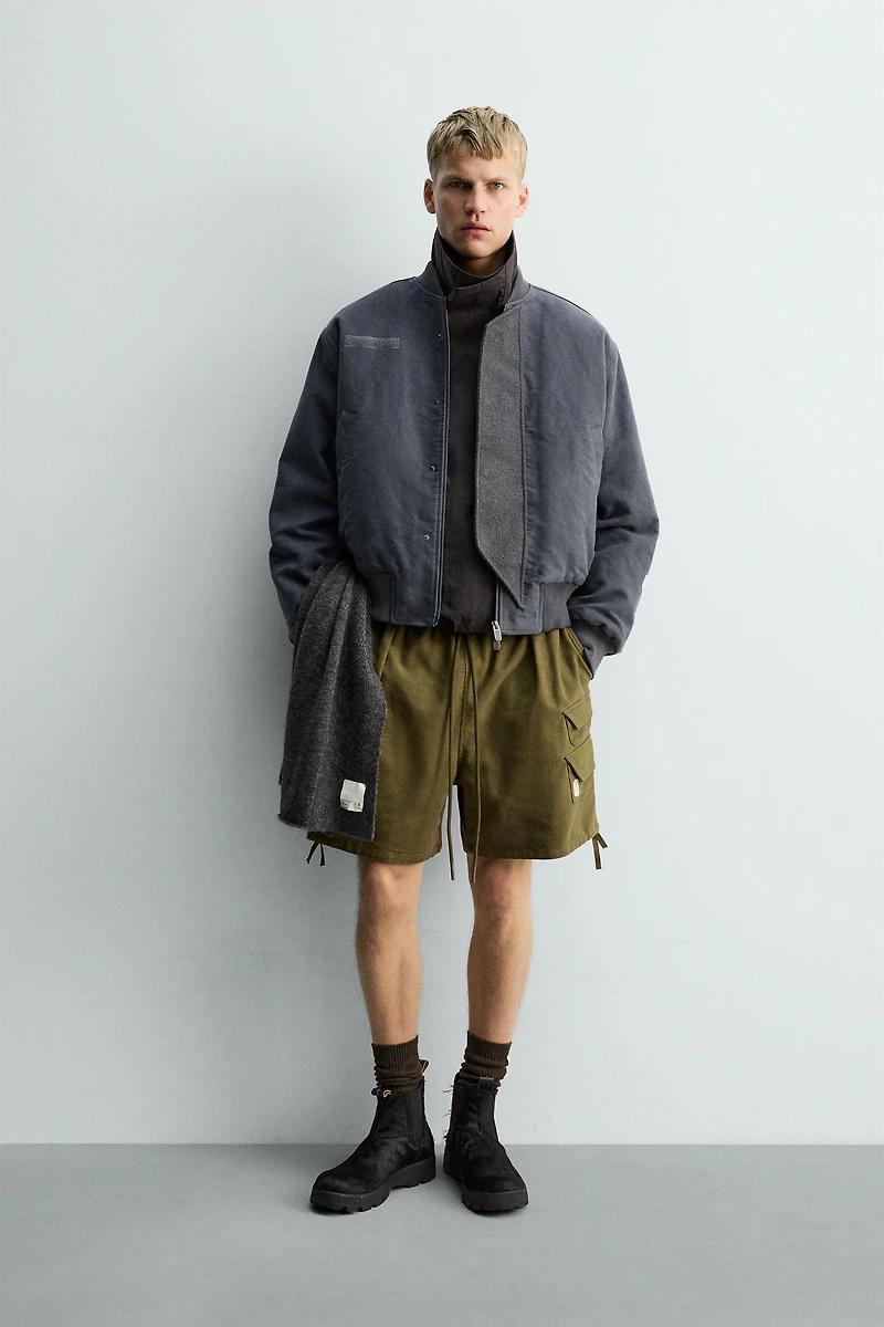 TEXTURED BOMBER JACKET X SR_A