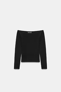 TOP EN MAILLE OFF SHOULDER