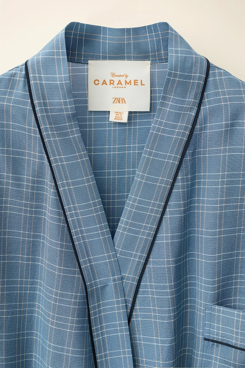PLAID DRESS CREATED BY CARAMEL LONDON X ZARA