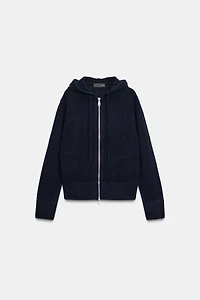 SWEAT 100% LAINE À CAPUCHE