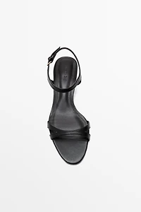 Low-heel leather sandal - MADE SPAIN