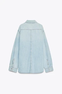 TRF LONG DENIM SHIRT