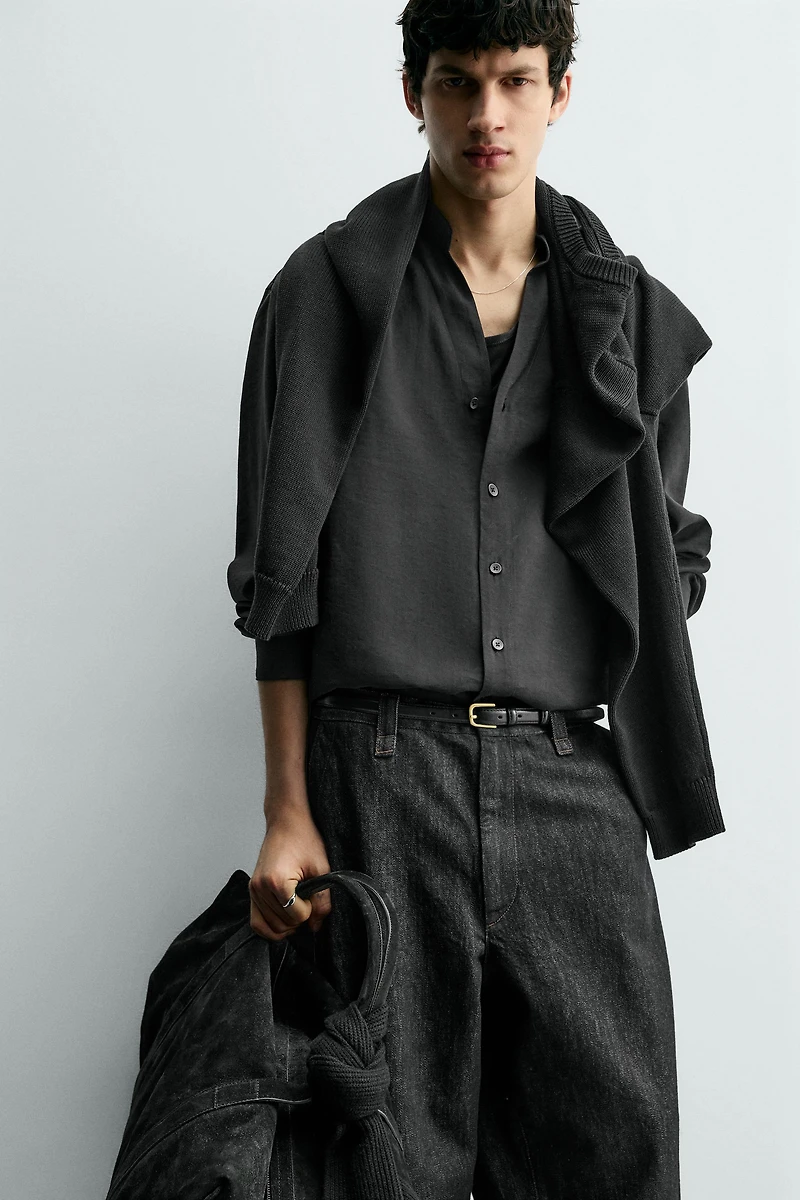 CHEMISE FLUIDE STRUCTURÉE