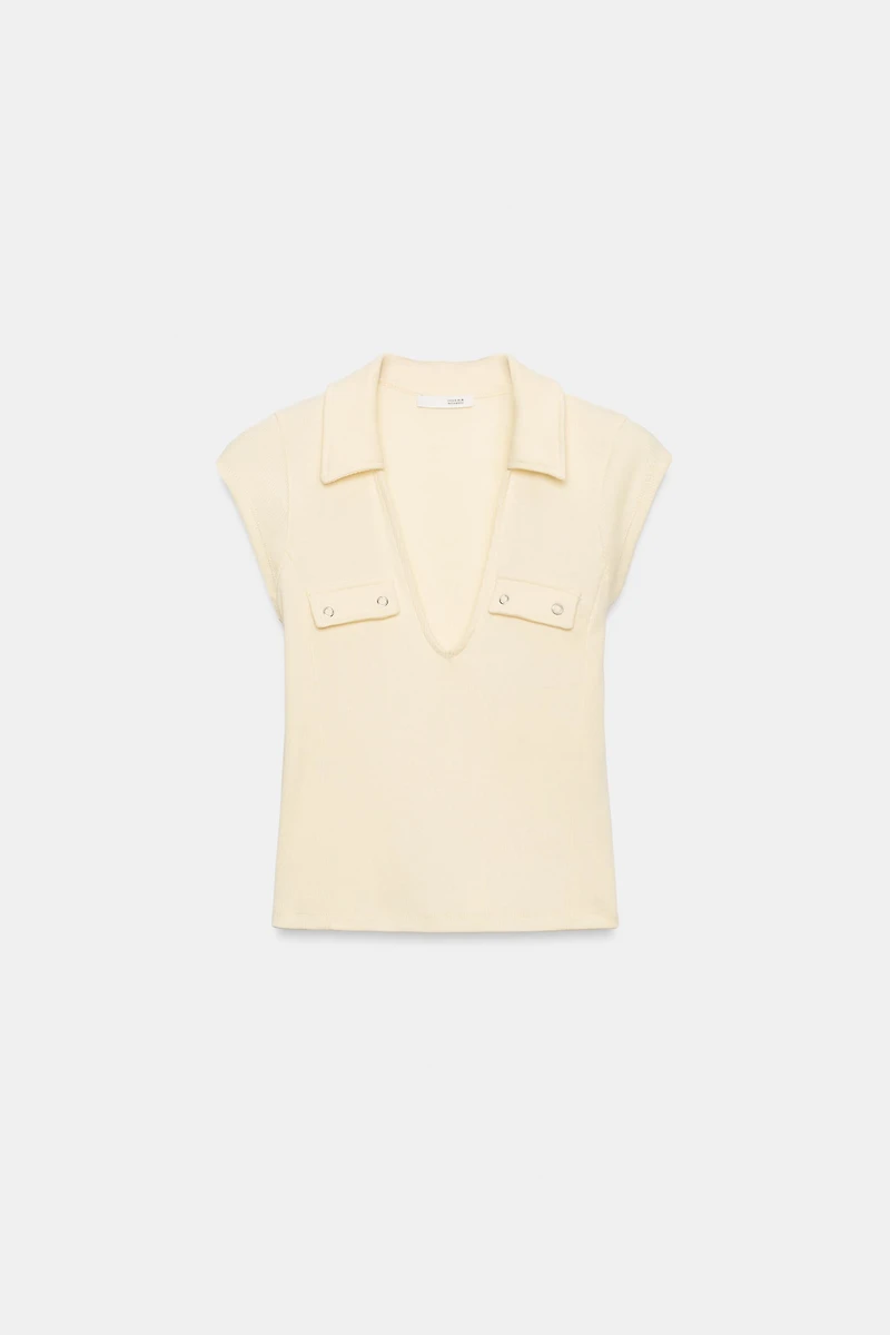 RIBBED TAB TOP