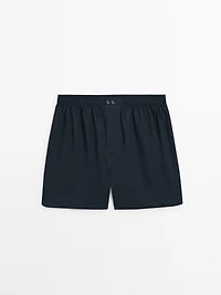 Caleçon popeline 100 % coton