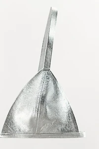 100% LEATHER METALLIC BRA