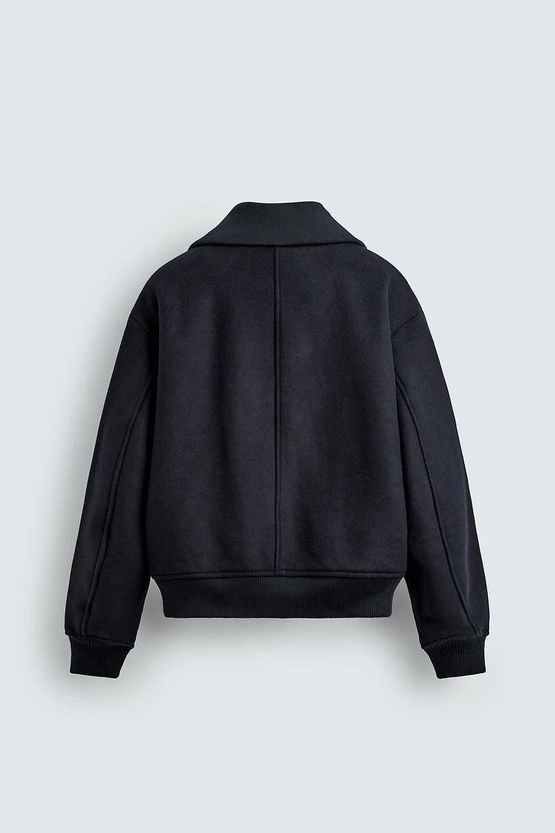 RIB COLLAR PADDED JACKET